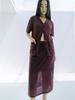 Reply Linen Blended Crochet Mid Skirt