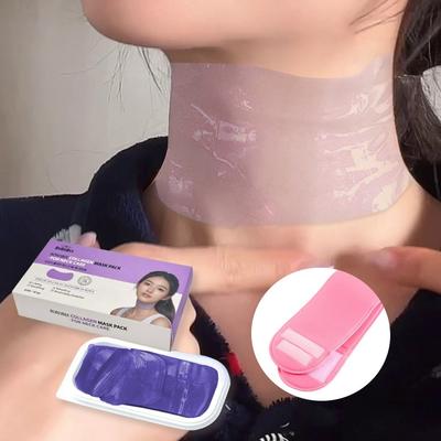 Hydrogel-Halsmasken-Packung Falten Kollagen Hals-Gelee-Patch 30 Blatt Gel-Lifting Feuchtigkeitsspendendes Band, 30 Stück, 1 Stück