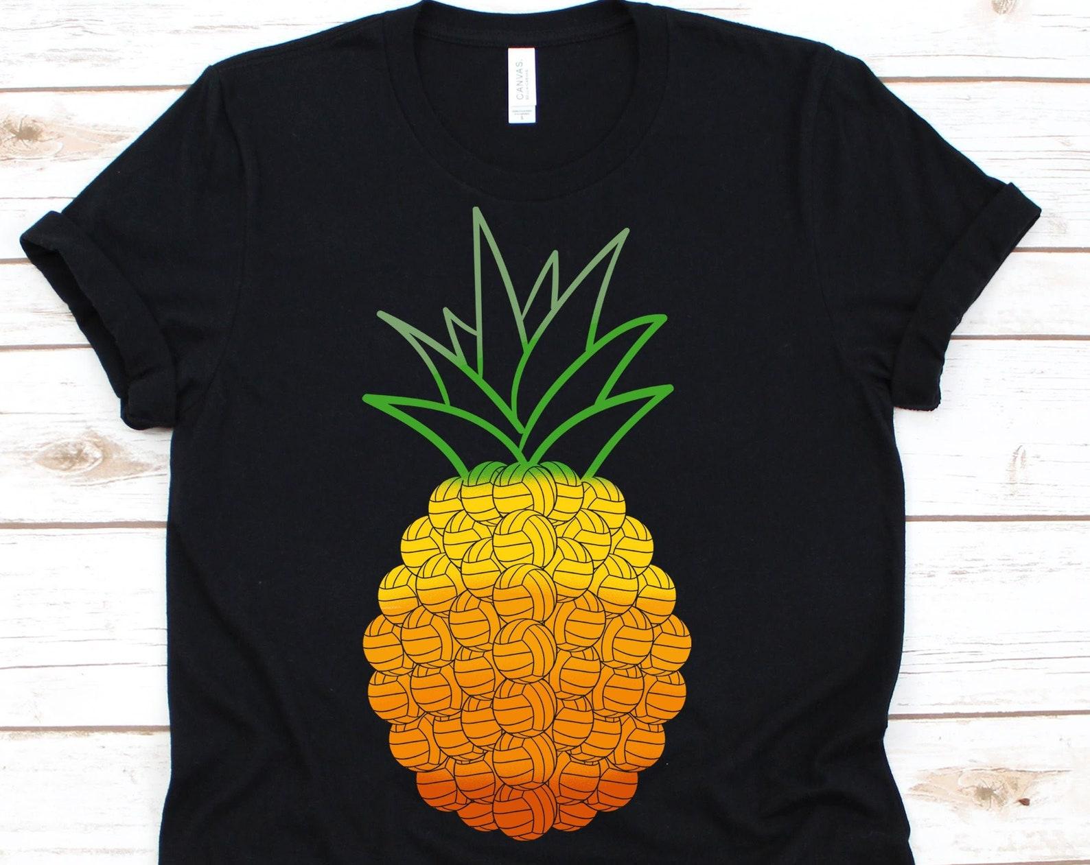 Pineapple Volleyball T Shirt, Pineapple, Volleyball, Summer Shirt, Volleyball Player, Volleyball Gift, Volleyball Shirt S