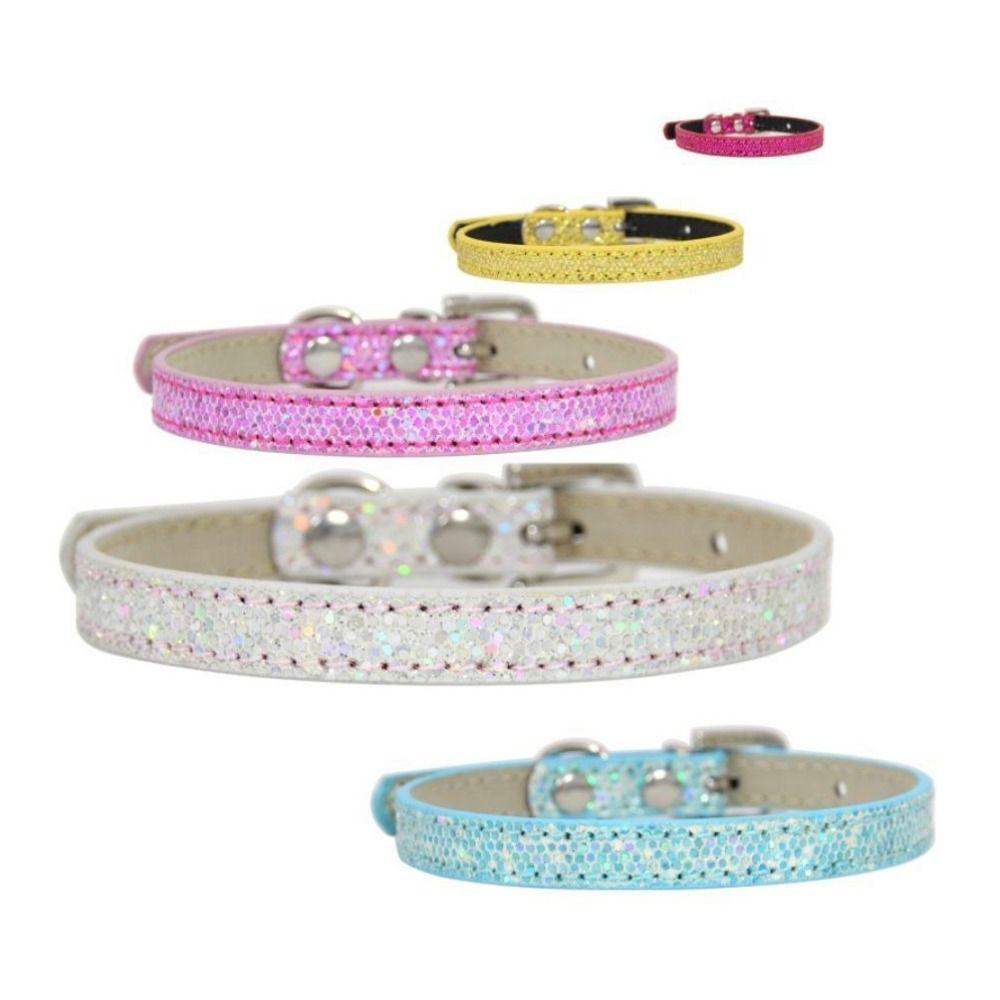 Adjustable Bling Rhinestone Cats Collars Super Shining Crystal Puppy Necklace Photograph