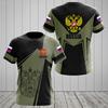 Sporty Essential! Short-sleeve T-shirt with Russian National Emblem, Casual Wear.