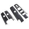 4 Pcs Car Window Control Switch Panel Cover Carbon Fiber Color Power Window Switch Panel Trim Replacement for D Max
