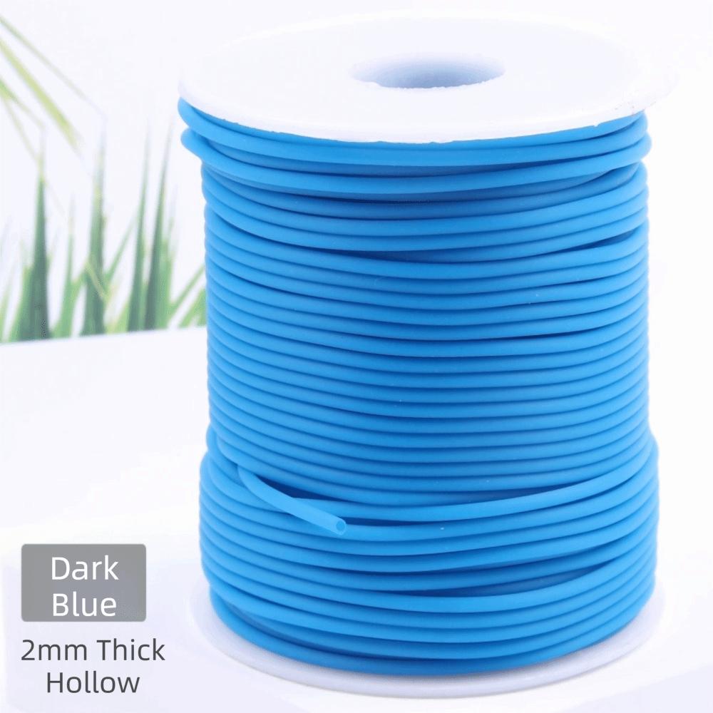 Runde Form Elastische Strickkordel Transparenter Schlauch Dehnstich Kordel Halskettenherstellung