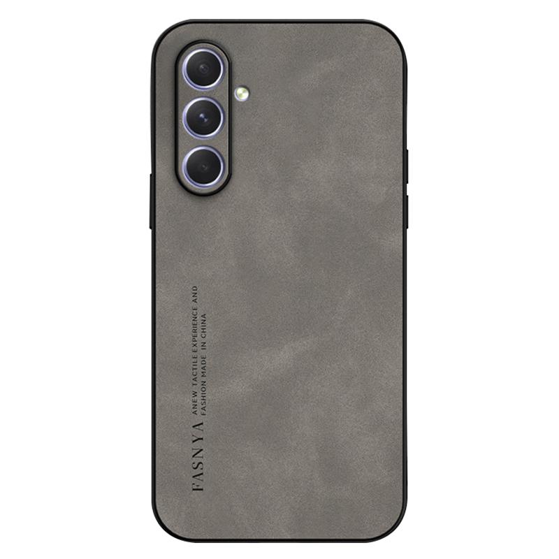 

For Samsung Galaxy A14 5G/A14 4G Case TPU+PU Comfort-Grip Skin-Feel Smartphone Case Grey