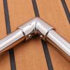 4PCS 2 Way Boat Hand Rail Fitting 22MM/25mm/30mm/32mm Stainless Steel 90 Degree Elbow Pipe Connector for Marine Yacht Boat Accessories