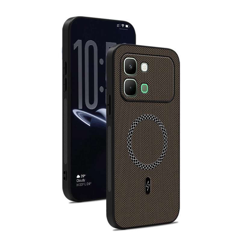 For Infinix Note Edge Case Business 3D Texture Magnetic Shockproof Leather Protective Cover For Infinix Note Edge Funda