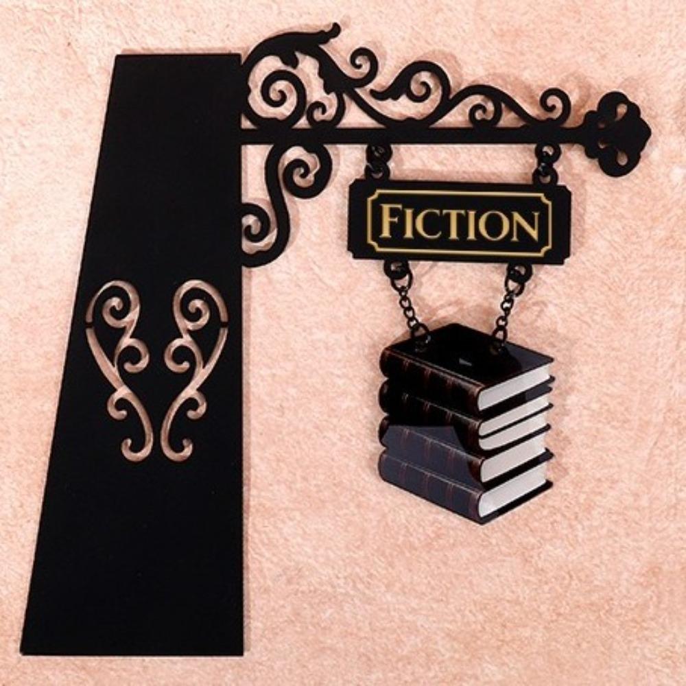 Lightweight Bookend Hanging Plaque Creative Book Partition Board Shelf Organizer  Study Desk