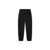 Li Ning Kung Fu Series Solid Color Loose Fit Cuffed Knit Sports Pants Men Bottoms Black AYKU143-1