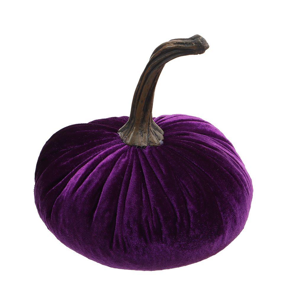 

Artificial Exquisite Halloween Velvet Pillow Plush Throw Pillows Soft Stuffed Pumpki Pumpkins Decor фіолетовий