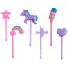Lot de 6 mini fourchettes à fruits et aliments de dessin animé pour enfants, fourchettes à dessert, décoration de fête