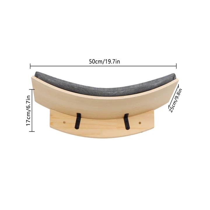 Cat Wall Shelf Set Wall-mounted Cat Furniture Satisfies cats' needs for sleeping, playing, climbing