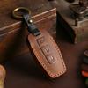 Leather Key Cover for 2023 Mitsubishi Outlander Retro Style Car Key Protector Case