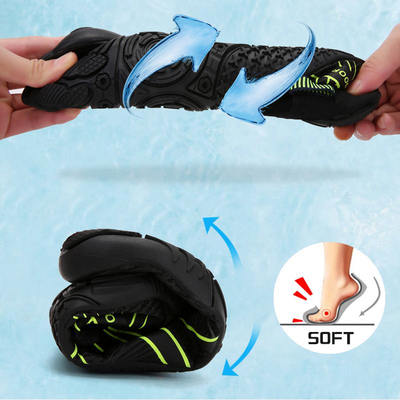 Unisex Übergröße Wassersportschuhe Atmungsaktive Mesh Watschuhe Strandschuhe