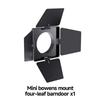 Compuertas 4 Hojas Para Mini Bowens Zu60 Zu80 M60, Modificador De Luz Profesional Accesorio Estudio Fotografía