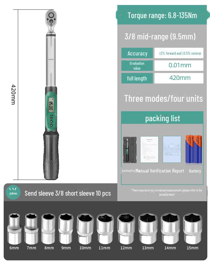 High-Precision Digital Torque Wrench for Motorcycles & Automobiles