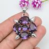 Amethyst Anhänger Edelstein Schmuck, 925 Sterling Silber Anhänger, Geschenk für Frauen handgefertigter Anhänger