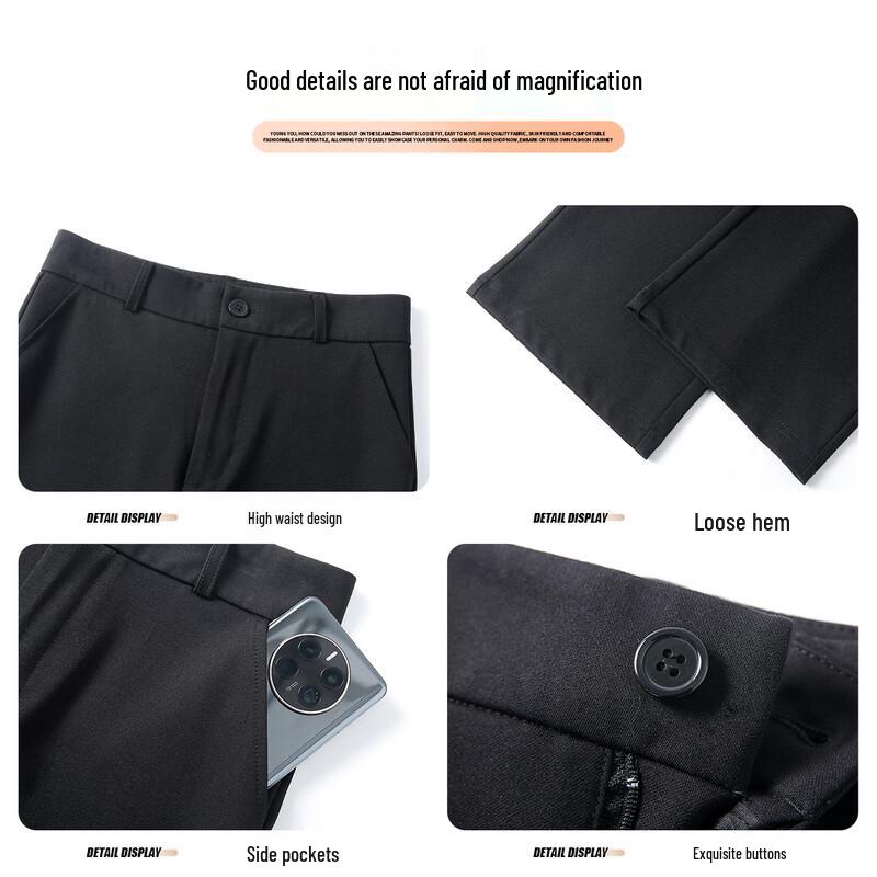 Women's High-Waist Slim-Fit Stretchy Straight-Leg Pants