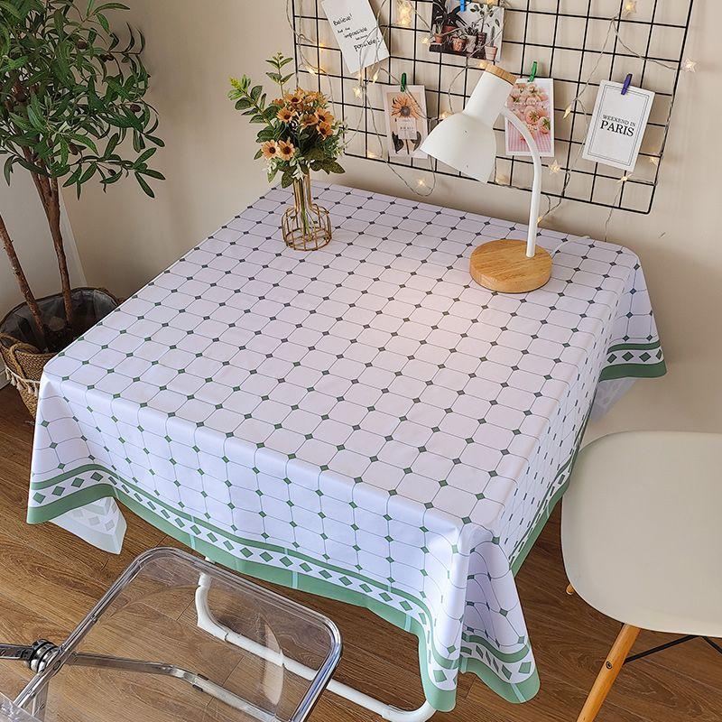 Tablecloth Waterproof, Oil-Proof And Scald-Resistant, Disposable Pvc High-End Sense Light Luxury Simple Table Cloth Coffee Table Cushion