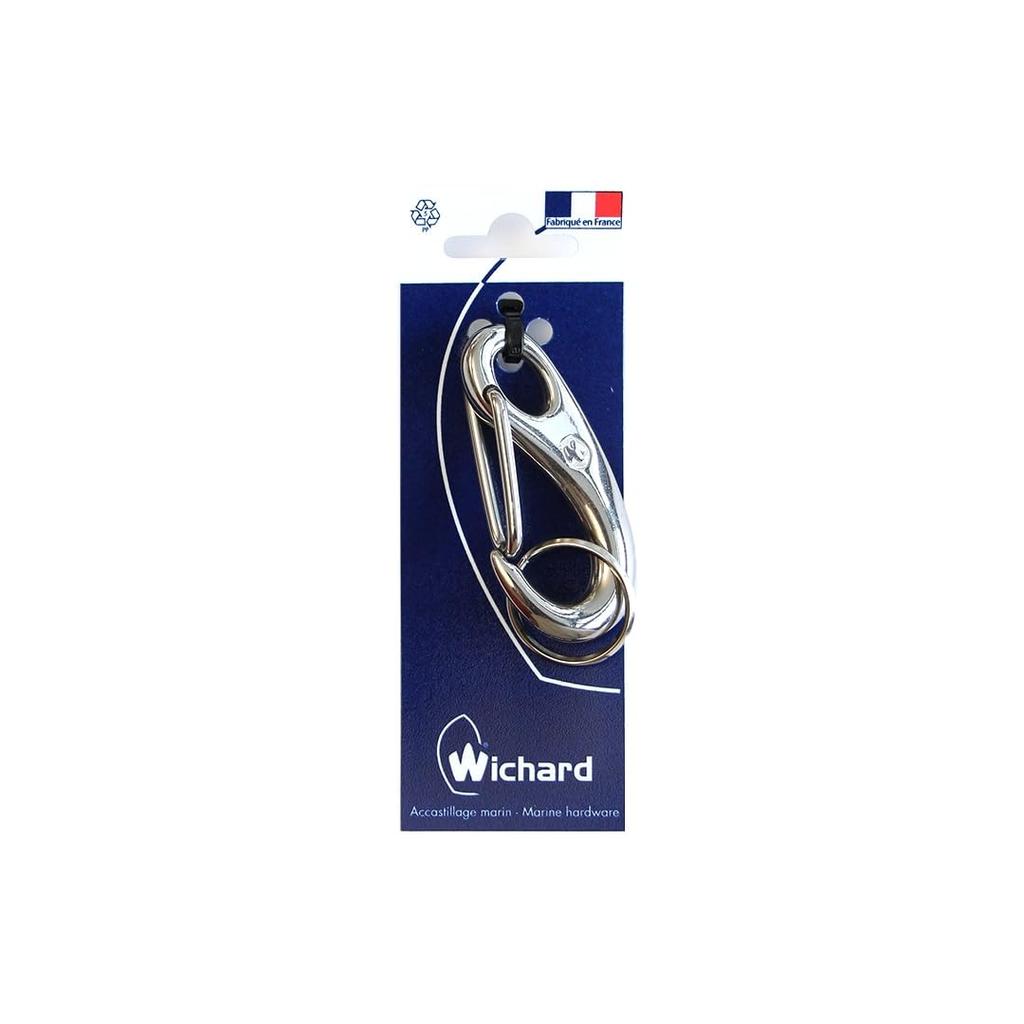 Wichard Sailor Carabiner Wichard Sailor Carabiner Key Ring Stainless Steel Made in France Durable and "L" Corrosion-Resistant