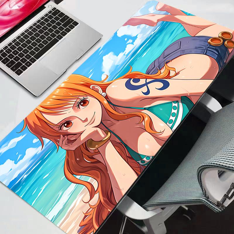 Mouse Pad One Piece Anime Gaming Accessories Varmilo Keyboard Desk Mat Gabinete Gamer Carpet Mousepad Mats Durable