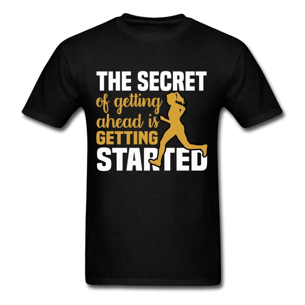 The Secret is Getting Started Inspirational Quote Tshirt motivational T-Shirt XL