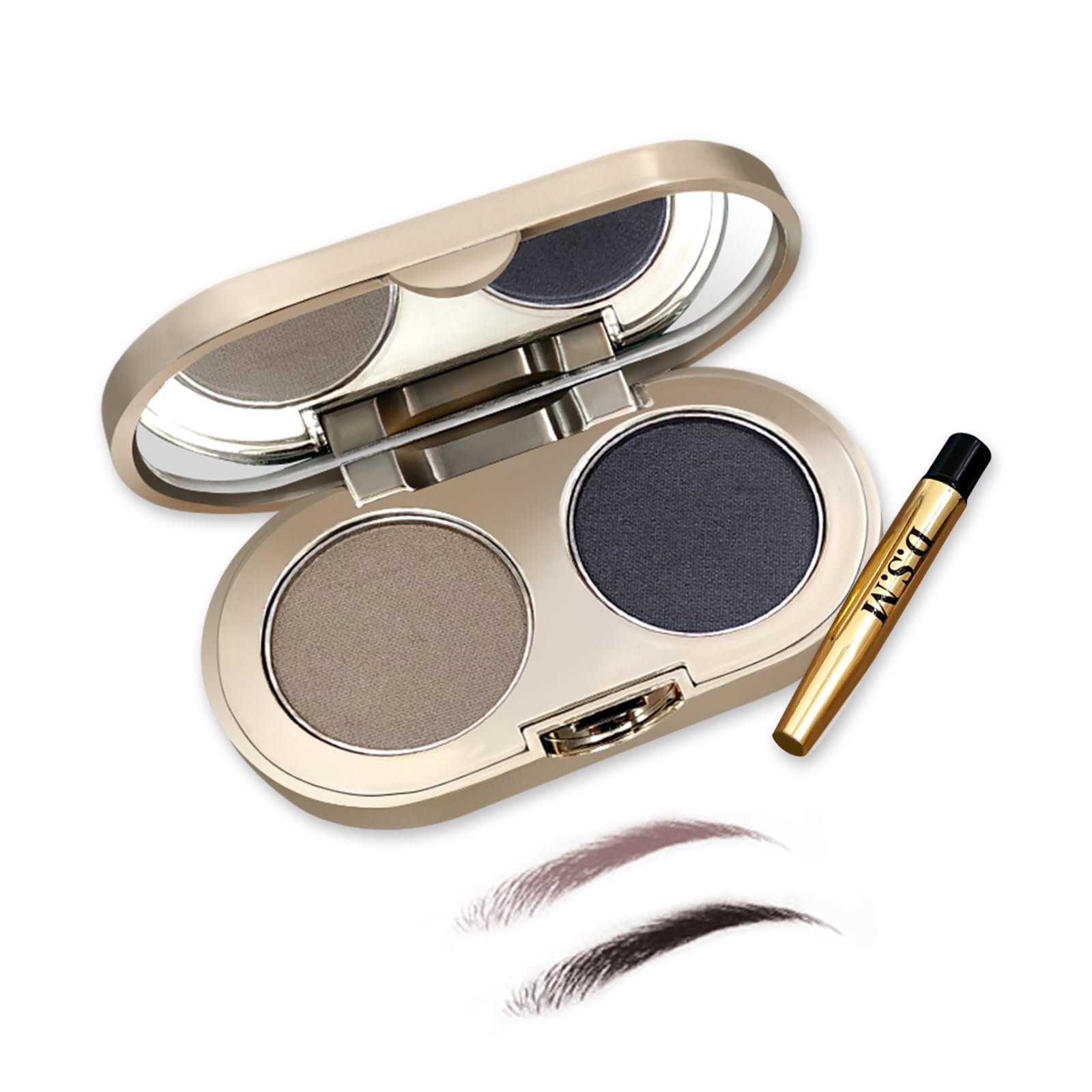 

aopoka Пудра для носа и бровей с натуральным 3D гипоаллергенным эффектом для чувствительной кожи и зеркалом, водостойкая, финишная, для начинающих, устойчивая к поту,