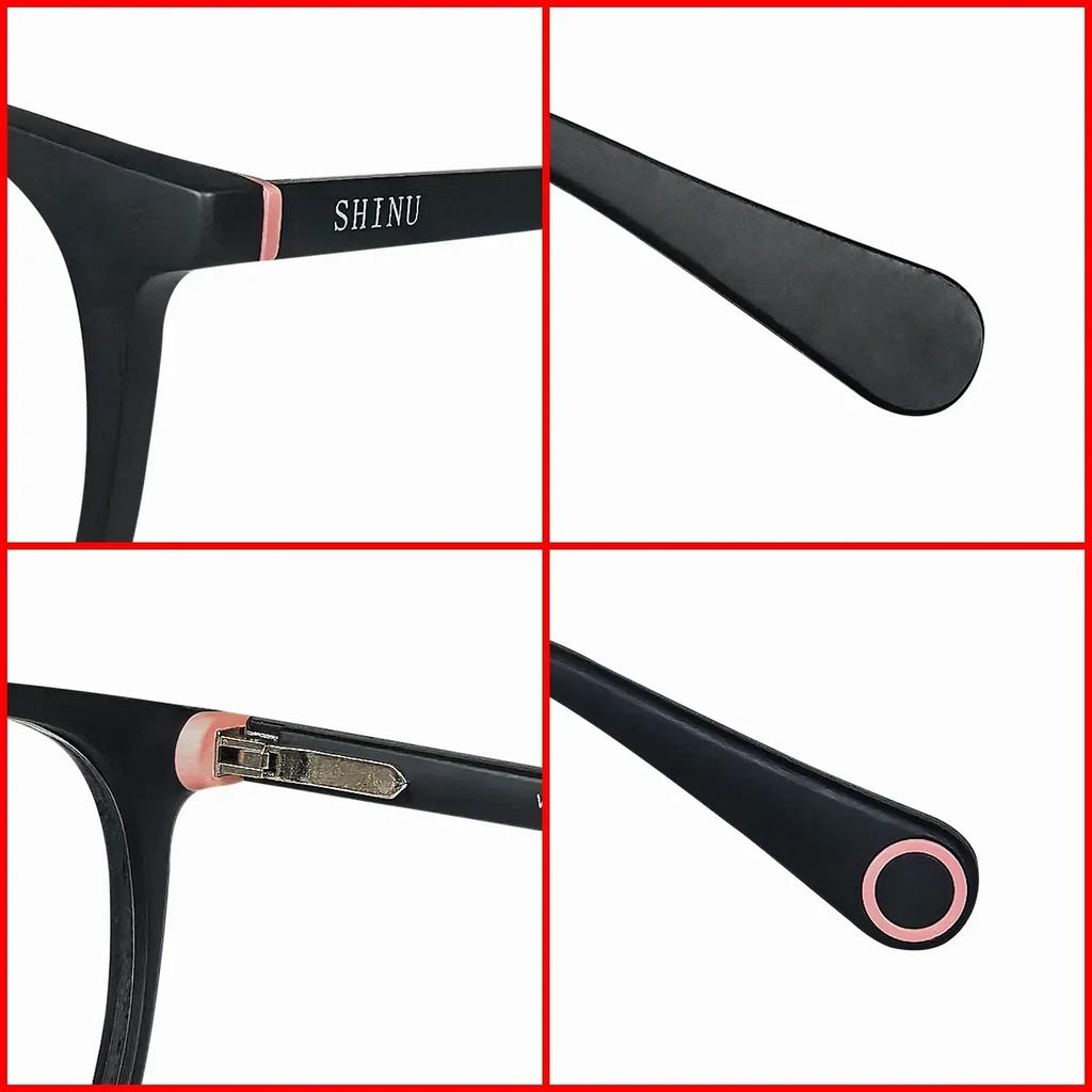SHINU Progressive Multifocal Grade Glasses Near and Far Transition Multifocus Computer Reading Glasses for Women