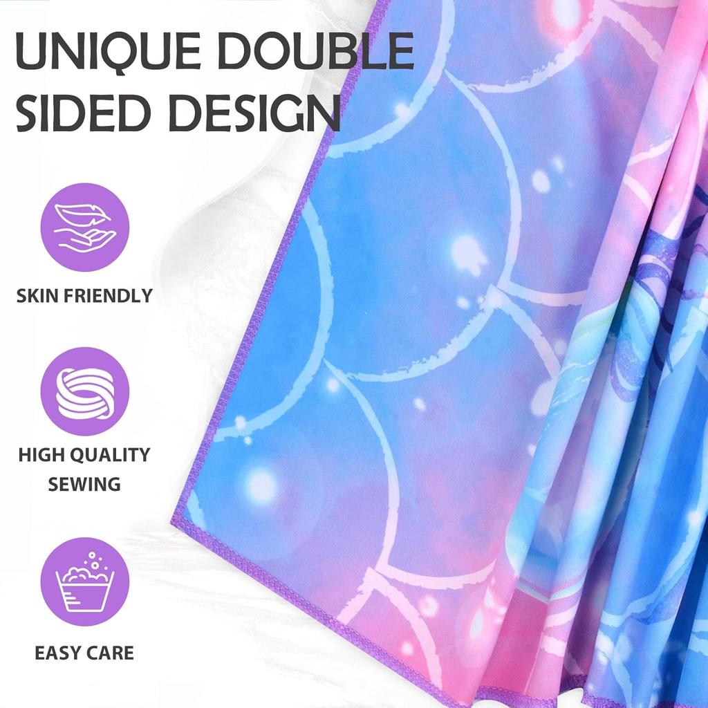 Microfiber Beach Towel Sand Free Travel Pool Towel for Adults Mermaid Beach Blanket Thin Quick Dry Super Absorbent Oversized Large Lightweight Towels
