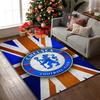 1 Stück Chelsea FC Bedruckter Stuhlunterlage für Home-Office, Wohnzimmer, Küche, Spielzimmerbereich Teppich