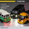 1/32 Scale T1 Bus Zinc Alloy Car Model, Simulated Sound and Light Children's Toys, Boys' Holiday Gift Car Model Ornaments