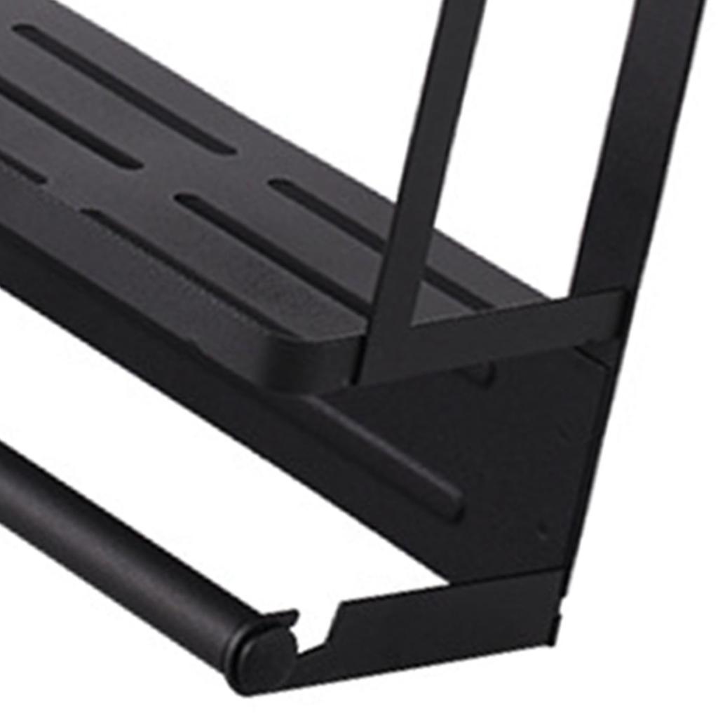 Refrigerator Magnetic Storage Shelf Organizer Strong Magnetic Spice Rack for Refrigerator B Style Double Layer