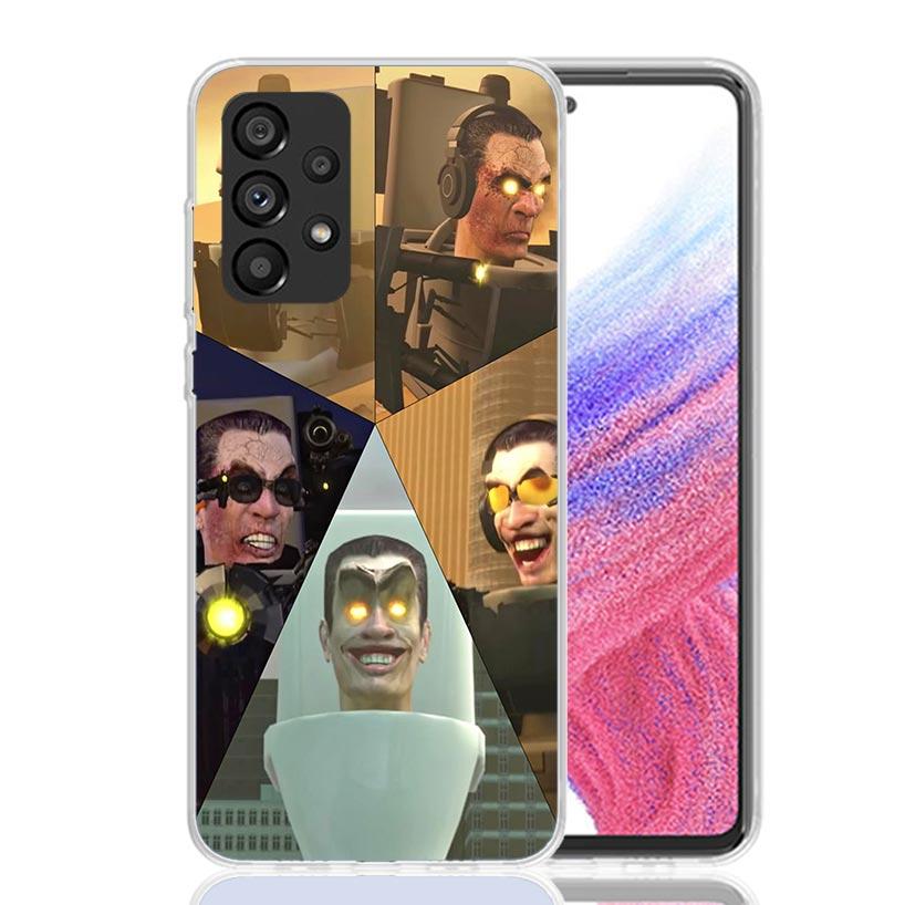 S-Skibidi Toilet Mobile Cell Phone Case For Samsung Galaxy A17 A16 A14 A15 A13 A57 A56 A54 A55 A53 A37 A36 A34 A35 A33 A26 A24 A