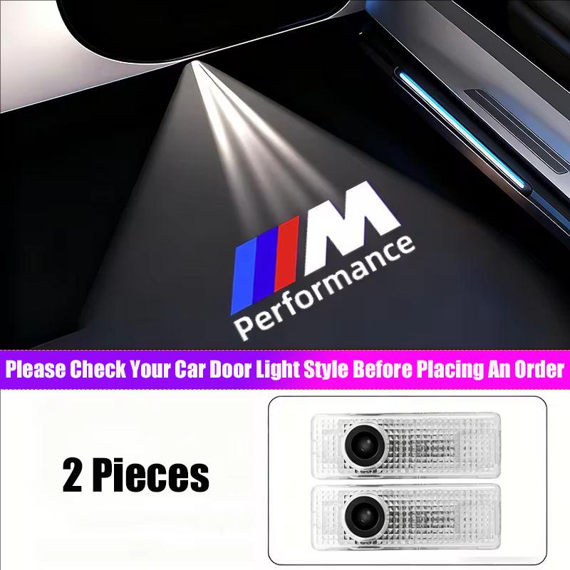 For BMW X6 LED Car Door Logo Welcome Lights Auto Laser Projector Lamp For BMW M E46 E90 E60 F30 F10 E39 E36 F20 G30 G20 E87 E30 F31 Sticker