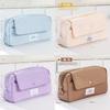 Multilayer Canvas Pencil Case With Large Capacity For Students And Office Use