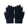 Warm Fleece Lined Knitted Touchscreen Gloves For Winter Sports Commuting Cold Weather Daily Use