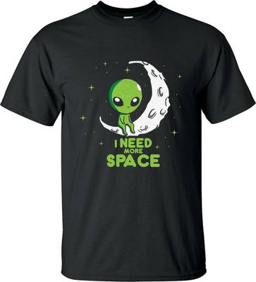 Alien - I Need More Space T-Shirt Funny Cute Alien Space Meme Joke Unisex Tops