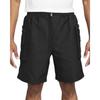 Woven Utility Shorts Solid Color Loose Mid Waist Casual Shorts Men Shorts Black FB7528-010