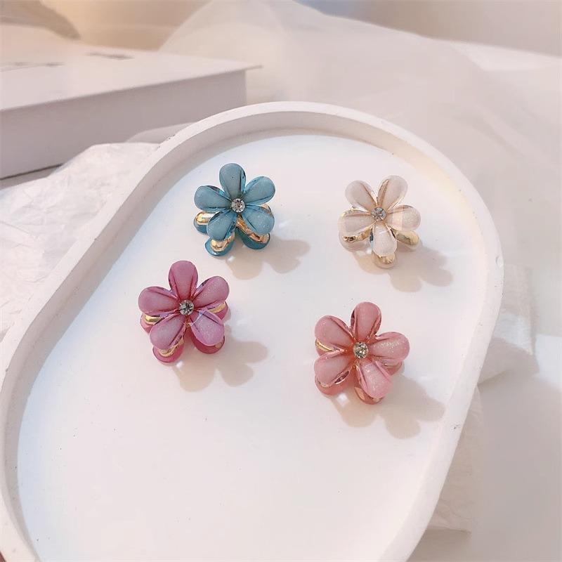 New Mini Small Flower Clip Feminine Bangs Side Clip Top Clip Japanese and Korean Hair Clip Headwear