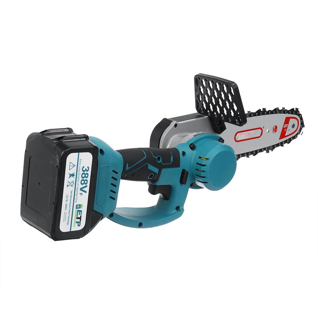 388V 1500W 10Inch Electric Saw Chainsaw Brushless Motor w/ 1/2 Batteries Woodworking Cutter Tool For  Battery