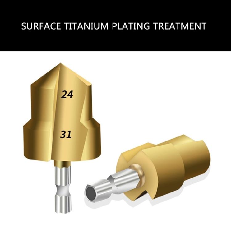Easy To Use Reaming Drill Bit Pipe Cutter Drill Bit, Coated for Accurate Size Pipe Fitting for Water System
