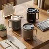Double-Layer Insulated Coffee Mug Portable 304 Stainless Steel Drinking Cup Durable Sealed Coffee Cup Tumbler For Students Adult