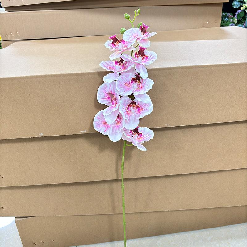 One Artificial Phalaenopsis Flower Branch 3D Print Real Touch Orchid Plant for Wedding Party Home Floral Decoration
