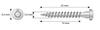 Csa 5.0X25Mm Carpentry Joint Screws