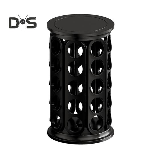 

Подставка-карусель для кофейных капсул K Cups Stand 40 Pods Storage Rack Вращающийся органайзер для кофейных капсул Вращающийся на 360 градусов держатель для кофейных капсул чёрный