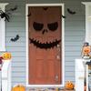Halloween Wall Decals Skeleton Hand Pumpkin Felt Decals, Spooky Cutout Stickers, Horror Party Decorations Self Adhesive Seasonal Art for Door
