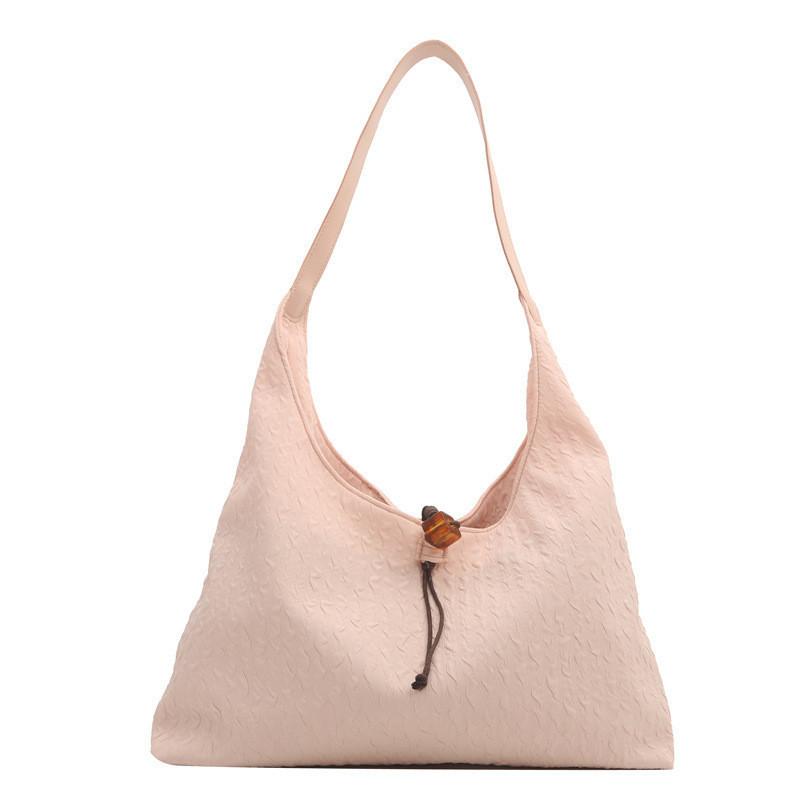 Large Capacity Single Shoulder Bag 2024 Spring New Fashion Soft Tote Bag Street Style Trend