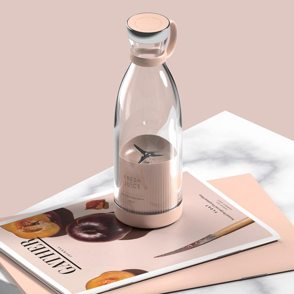 

350 мл мини электрическая соковыжималка блендер портативный миксер для фруктов экстрактор USB еда молочный коктейль смузи соковыжималка машина многофункциональная розовый