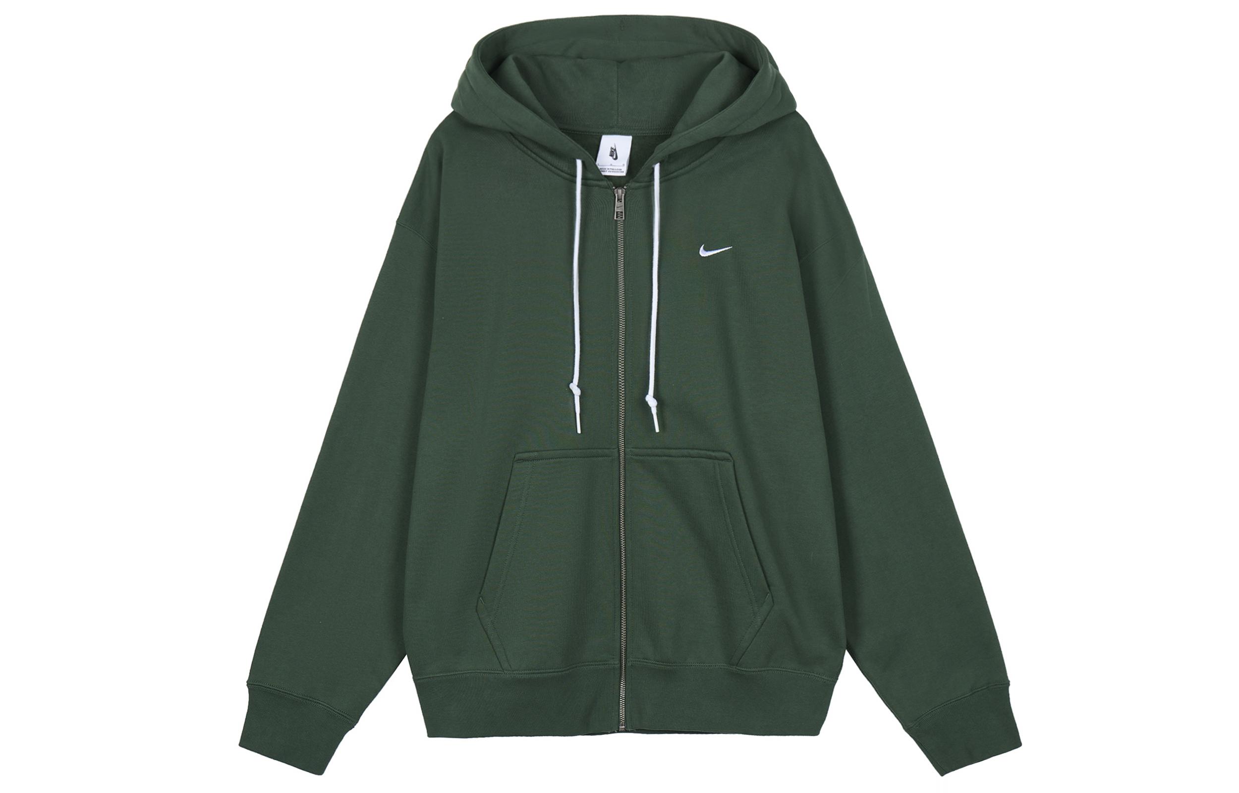 Nike Solo Swoosh Hoodie Jacket Green DR0404-323 XL