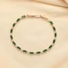 Rectangular Green Bracelet, Vintage Style, Niche and Exquisite Women's Bracelet