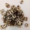 100 Pcs Mixed Wood Alphabet Letters Numbers Button DIY Craft Sewing Scrapbooking